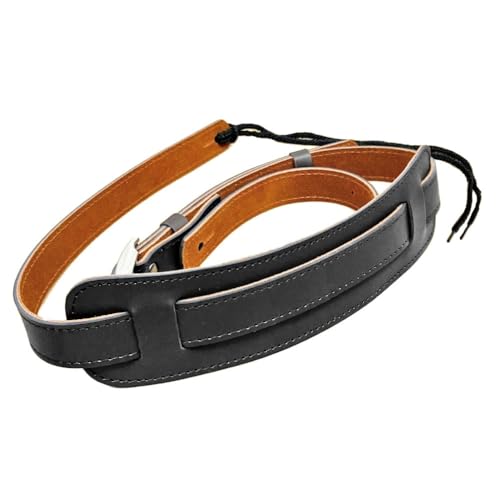 [リテマス] ギターストラップ ギター ストラップ 本革 牛革 レザー 111cm-150cm 長さ調整可能 5.8cm幅 スリム 肩パッド付 ショルダー パッド 滑り止め ベース エレキ アコースティック アクセサリ