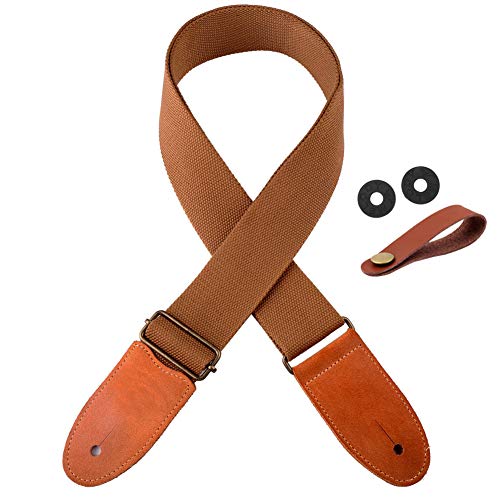 [Sitengle] ギター ストラップ コットン エレキギター/アコースティックギター/ベース用ストラップ 滑..