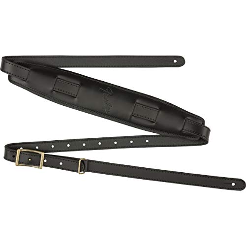 Fender USA製レザーストラップ Mustang? Saddle Strap, Black