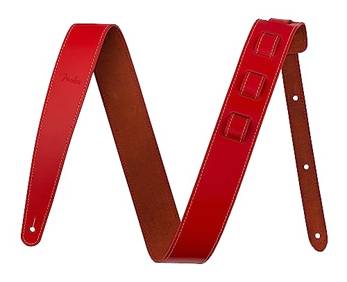 Fender/Essentials Leather Strap Red ե [ȥå]