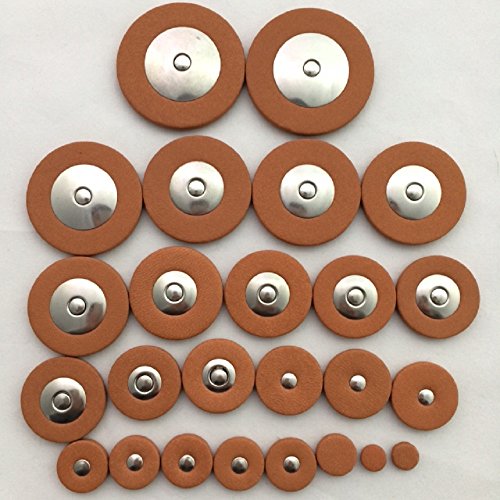 E アルトサックス 用 タンポ パッド 25点 セット 皮 レザー サックスパーツ 交換 リペア 手入れ 管楽器