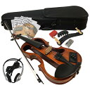 エレキバイオリン EV-202 NA ブラウン カルロジョルダーノ「カーボン弓付き9点セット」