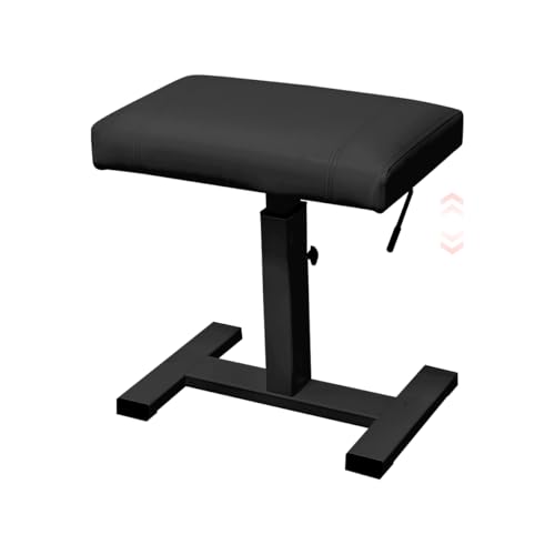 RAKU ピアノ椅子 ガス圧式 無段階調整 高さ44-56 cm 高低自在 高耐久合金製 高反発クッション 座り心地良い PUレザー 幅48cm奥行31cm 滑...