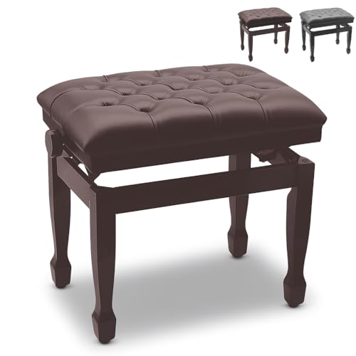 【Amabile公式】アマービレ ピアノ椅子 XJ-1 ブラック/ウォルナット BK/WN 高低自在椅子 無段階 高さ調整可能 50〜59.5cm 馬蹄脚設計 ...