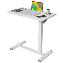 GIBBON MOUNTS 昇降式デスク 幅70cm×奥行き40cm サイドテーブル 2ステップで組立完了 スタンディングデスク Pad用溝付き パソコンデスク...