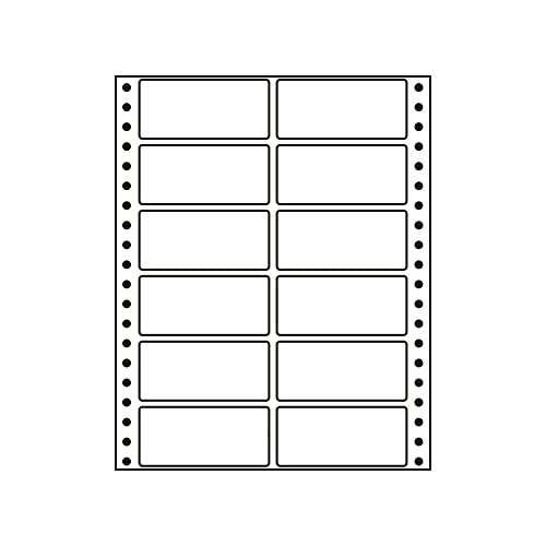 MT8C(VP) 連帳ラベル 1ケース 500折 8インチ幅 12面 84×38mm ドットインパクトプリンタ用連続ラベル ナナフォーム 東洋印刷 MT8C