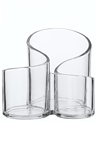 LuceLuce【正規品】ペン立て ペンスタンド メイクブラシ立て コスメ収納 メイク道具 収納 おしゃれ アクリル 透明