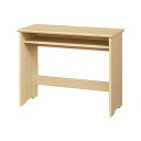 白井産業 デスク 机 収納付き 木製 一人暮らしの部屋にぴったりな幅約90cmのコンパクトサイズ ナチュラルブラウン木目柄 ベーシックデザイン 幅90.2×奥行...