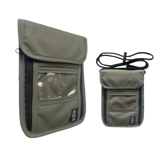 [Yoeeco] パスポートケース 首下げ 軽量・超薄型 セキュリティポーチ スキミング防止 パスポートカバー..