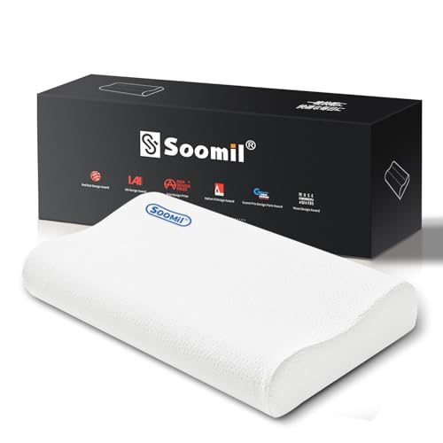 【睡眠の専門家監修】Soomil 枕 首が痛くならない 枕 低反発 睡眠 まくら 横向き寝 仰向け 枕 まくら 首・肩フィット 枕 二段階高さ 安眠枕 ストレッ...