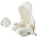 amifun ネックピロー 飛行機 車用 低反発 首枕 フード フード付き 旅行 便利グッズ トラベルグッズ 車 トラベル 携帯枕 車用品 便利グッズ グッズ ...