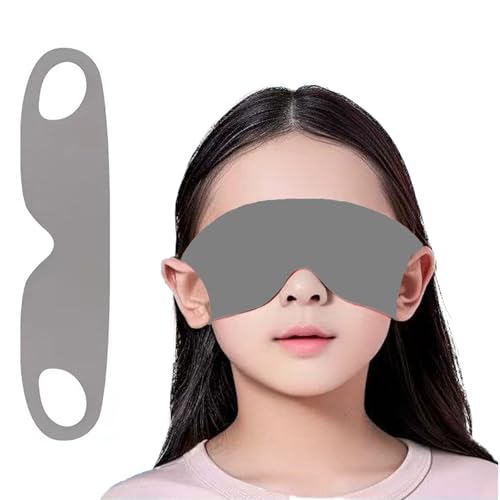 wulsalio アイマスク 安眠 一体立体裁断 おしゃれ 眼罩 快眠グッズ 圧迫感なし 四季 肌にやさしい 遮光 通気性よし 旅行/出張/昼寝ン耳を絞らない 男女兼用 (黒) (グレー/S)