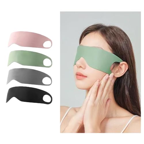 wulsalio アイマスク 安眠 一体立体裁断 おしゃれ 眼罩 快眠グッズ 圧迫感なし 四季 肌にやさしい 遮光 通気性よし 旅行/出張/昼寝ン耳を絞らない 男女兼用 (グリーン)