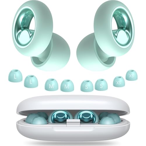 VAKARIA 耳栓 睡眠用 ノイズキャンセリング 完全遮音 快眠 安眠グッズ 騒音対策 リラックス 聴覚プロテクション 45db低減 飛行機 勉強 いびき遮断...