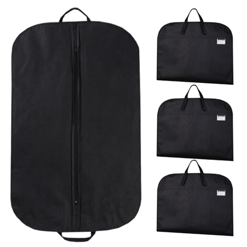 PIENSE スーツカバー ガーメントバック 持ち運び 衣類カバー 衣装カバー 3枚セット 収納 冠婚葬祭 出張 旅行 男女兼用 (120)