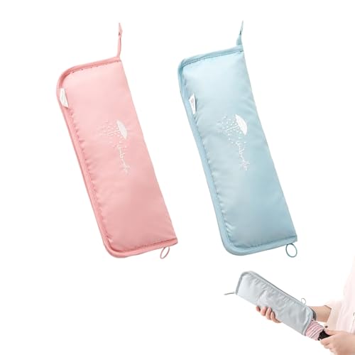 傘カバー 折畳傘 ケース 2個セット マイクロファイバー 防水 傘袋 超吸水 速乾性 軽量 ポータブルで便..