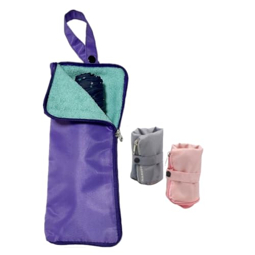 超吸水マイクロファイバー 傘カバー 折り畳み傘ケース 収納ケース 濡れた傘入れ ペットボトルホルダー ..