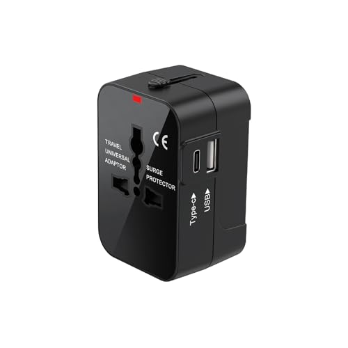 海外 変換プラグ cタイプ 海外旅行用 電源変換器 2ポート usb-aポート* type-c ポート付き 急速充電*ACコンセント 4種セットACアダプター ...