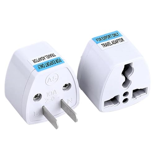 変換プラグ 全世界対応 海外 電源 変換器 旅行用電源変換 電源形状変換プラグ 110〜250V 3穴タイプ 最大対応電力:500W世界の家電を日本で使える, ...