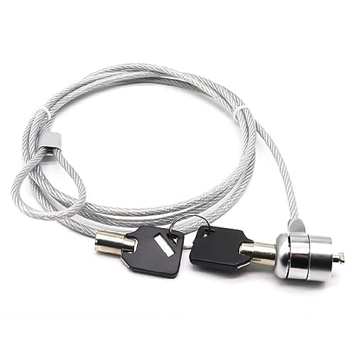 BTtime ピンシリンダー錠 ノートパソコン 盗難防止 1.2m タブレット パソコンワイヤー セキュリティー..