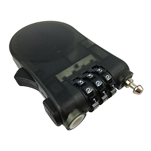 盗難防止 巻き取り式セキュリティワイヤーケーブル 110cm／ 携帯 に 便利 な ダイヤル ナンバー 式 ／海外 旅行 やスノーボード（スノボ）やスキーなど ゲレンデ の 防犯ロック（1 pack