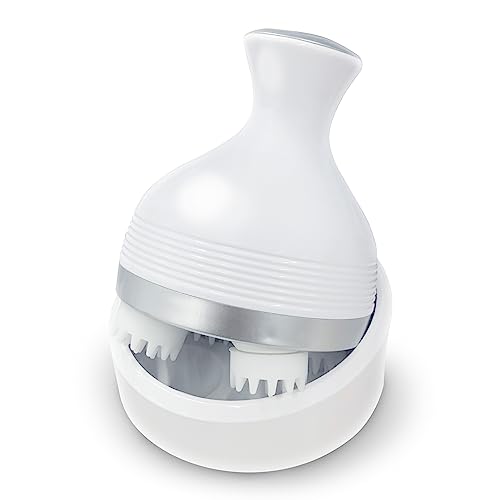 YSN 電動 ヘッドスパ | コードレス USB充電 電動 頭皮ブラシ 防水 スタンド付属 ブラシ 家庭用 男女兼用 自宅 電動 ワンタッチ操作 プレゼント ギ...