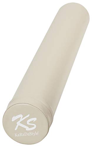 KaRaDaStyle ヨガポール ストレッチ用ポール 98cm 肩甲骨 ローラー 筋肉ほぐし 筋膜リリース エクササイズ フォーム ローラー ロング (グレージュ)