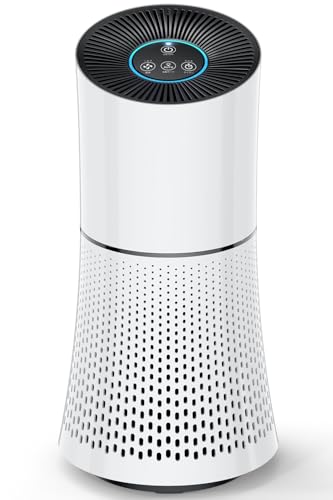 空気清浄機 HEPAフィルター 小型空気清浄機 【花粉対策・360°循環清浄】 23~40畳対応 静音 軽量 省エネ 3段階風量設定 睡眠モード 脱臭機 アレル...