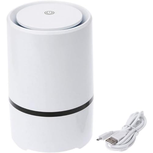 ポータブル空気清浄機 HEPAフィルター付き小型 USB給電 32dB 静音 卓上 軽量 省エネ ライト搭載 ミニ空気清浄機 アレルギー タバコ ペット 脱臭 ...