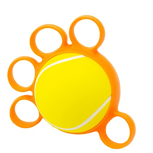 [あすにこ] リハビリ ボール 手 握力 トレーニング 器具 指の強化 訓練 エクササイズ 筋力トレ ストレス解消 介護 (かため 黄 シリコングリップ)