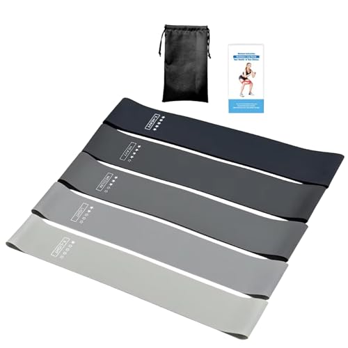 トレーニングチューブ ゴムバンド 5本セット 筋トレ フィットネスチューブ 天然ラテックス 美尻 ヒップ..