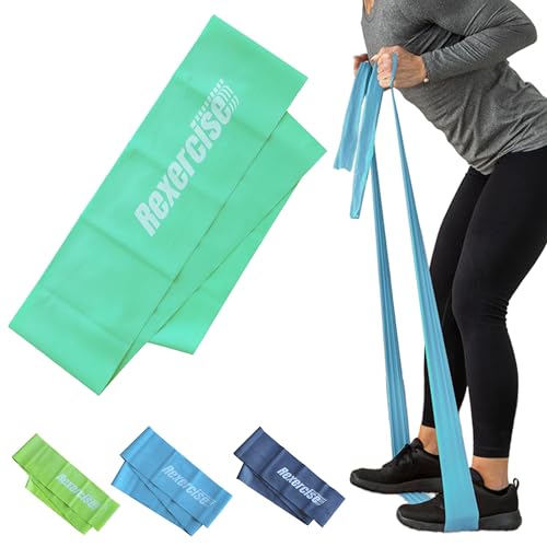 レクササイズ トレーニングバンド バンド ミント 緑 グリーン RBF-2 長さ 1.8m 幅 12cm 強度レベル:2 ..