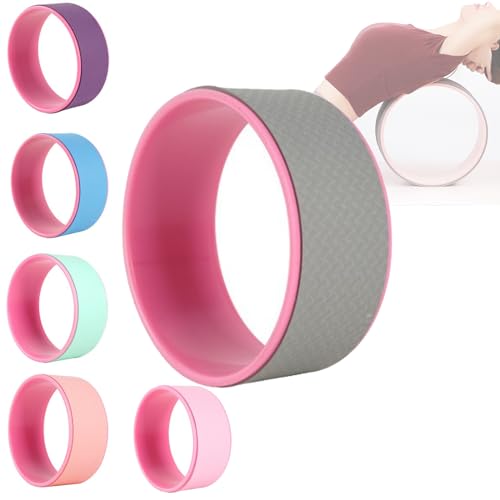 YAYAMIYA 猫背解消 ヨガホイール ヨガリング 身体後弯器材【2024年新型】ピラティスリング ヨガ ホイール ストレッチ用リング 背中ストレッチ ヨガ器具 ダイエット器具 ヨガホイール 体幹トレ