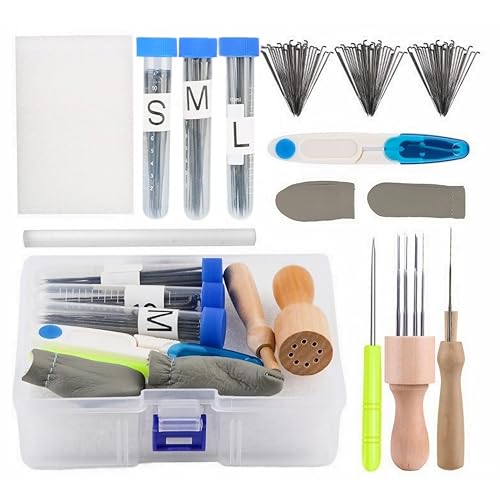 East Leaf フェルトニードル フェルティングニードル 羊毛フェルト 1本針 8本針 木製 フェルトニードルホルダー 初心者 キット