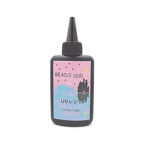 ビーズクラブ オリジナル UV レジン液 【100g】 1本 クリア 大容量 高い透明度 ハードタイプ DIY クラフト デコレーションに 手芸用品