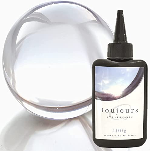 MYmama レジン液 UV&LED 100g 持続する 透明度 大容量 toujours トゥジュール 低粘度