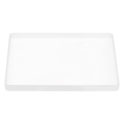 uxcell シリコントレイモールド 186 mm x 135 mm 長方形レジンコースターレジンモールド エポキシ樹脂..
