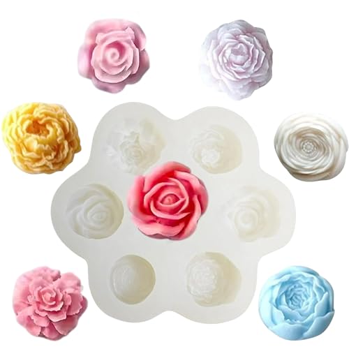 シリコンモールド バラ 立体 牡丹【7種類 】 薔薇 ばら ローズ 花 フラワー レジン アクセサリー パーツ イヤリング ピアス キーホルダー シリコン モー...