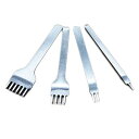 菱目打ち 4mm 間隔 4本セット レザークラフト 目打ち 道具 革 縫い穴 あける工具 革細工 手芸 DIY