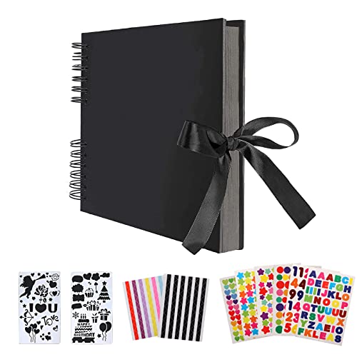 AIOR 手作りアルバム スクラップブック フォトアルバム 大容量 DIY 台紙 40枚80ページ 31CMx21.5CM 写真アルバム 手作りフォトブック 切...