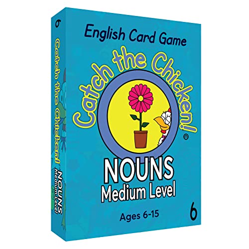 NOUNS 英語 カードゲーム Catch The Chicken English Card Game Medium Level 子供英語名詞フラッシュカード…