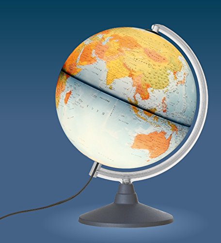 ORBYS 地球儀 ライト付 30cm 地勢 日本語 eli4335