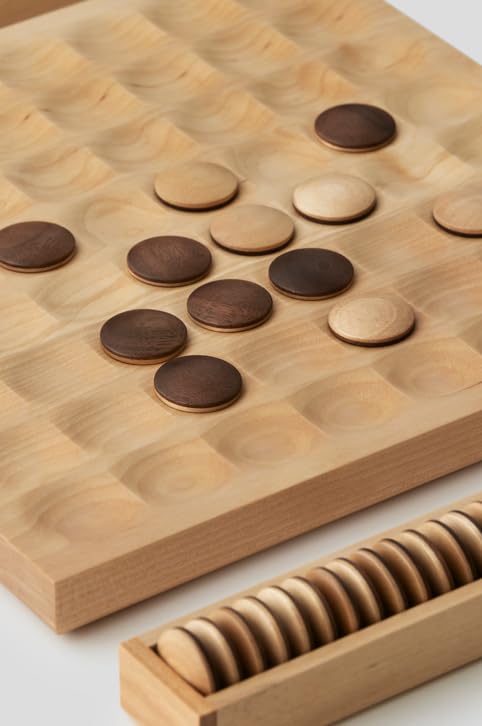 【 ササキ工芸】 wooden reversi 木の玩具 リバーシ SASAKI
