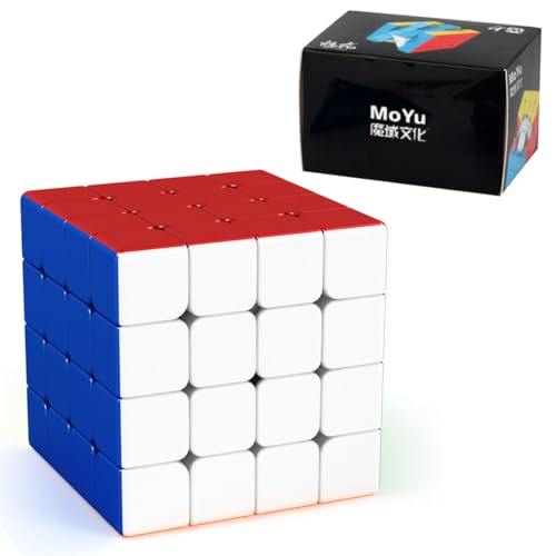 Moyu Meilong 4M 磁石内蔵 4x4x4 競技用キューブ ステッカーなし 中高級者向け 高速でスムーズな4x4キューブ キューブ愛好家に適して ステ...
