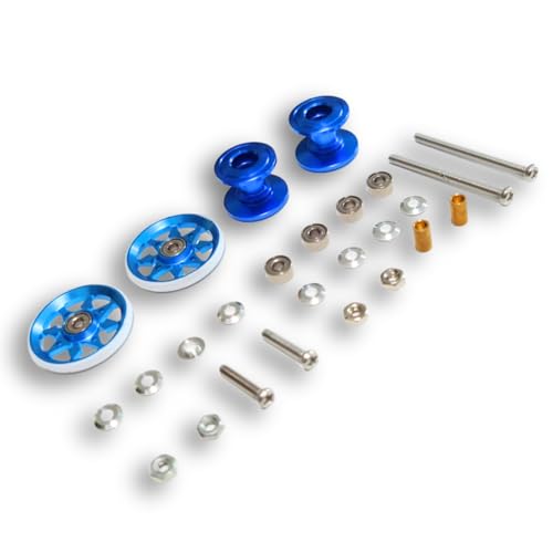 UME-STAR ミニ四駆 アルミローラー 2段アルミローラー ベアリングローラー 19mm 二段アルミローラー 12..