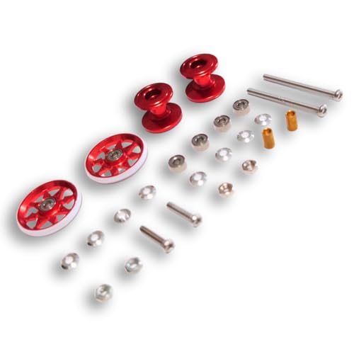 UME-STAR ミニ四駆 アルミローラー 2段アルミローラー ベアリングローラー 19mm 二段アルミローラー 12..