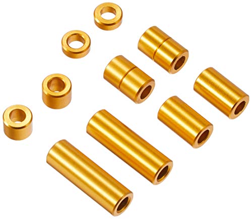 タミヤ ミニ四駆特別企画商品 アルミスペーサーセット 12/6.7/6/3/1.5mm 各2個 ゴールド 95442
