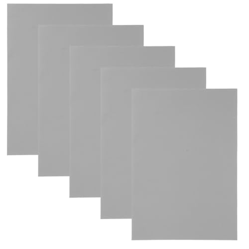 Caxusd ジオラマ 道路 ステッカー 5枚セット 背面接着タイプ サンドテーブル 模型用 紙製 グレー ミニチュアシーンレイアウト 工芸 趣味 教育用