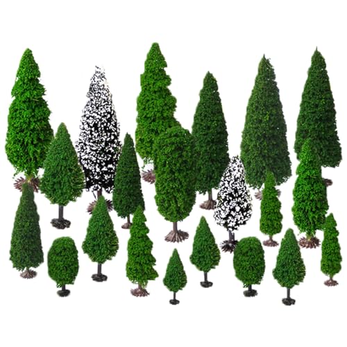 OrgMemory 模型樹木 モデル 木 ジオラマ 木 19本 5-15 cm HOゲージ 模型 風景 鉄道模型 建築模型 箱庭 ジオラマ