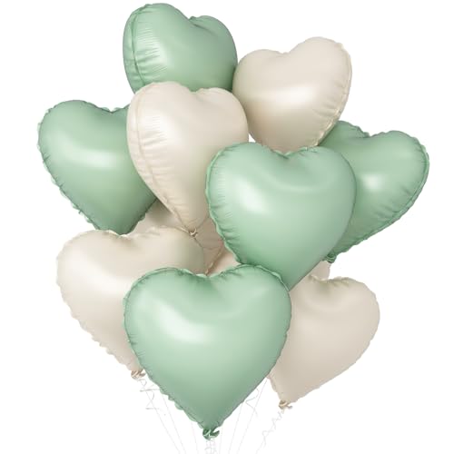 BTZO 風船 バルーン ハート型 10個セット アルミ風船 アソート 18インチ 飾り付け バレンタイン 告白 プロポーズ 誕生日会 結婚式 パーティー 店舗...